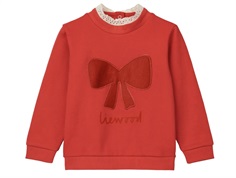 Liewood holiday bow dark red/apple red sweatshirt Rakel